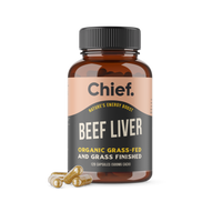 Organic Beef Liver Energy Boost (120 Capsules) - Batch Tested Chief Nutrition