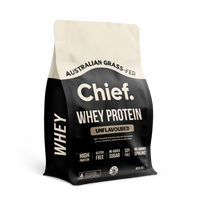 Grass-fed Whey Protein Powder - Unflavoured (30 serves) Chief Nutrition