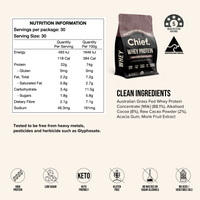 Grass-fed Whey Protein Powder - Smooth Chocolate