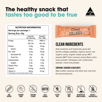 Collagen Protein Hazelnut Brownie Bar (12 bars) - Batch Tested Chief Nutrition