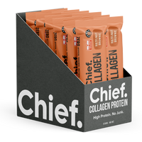 Collagen Protein Hazelnut Brownie Bar (12 bars) - Batch Tested Chief Nutrition