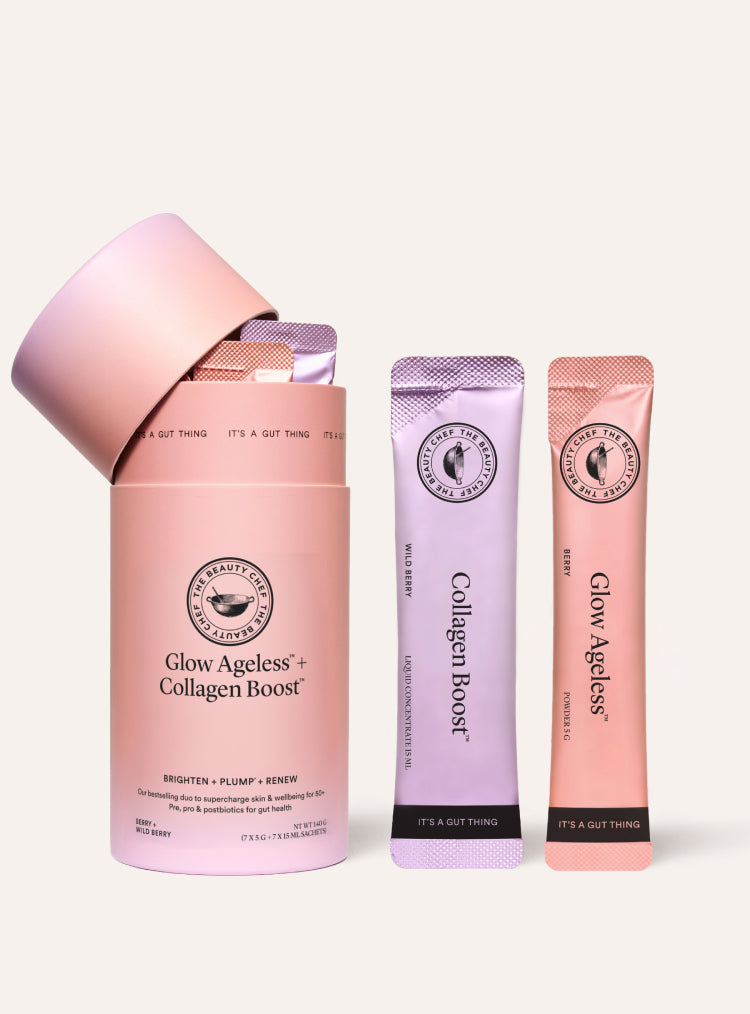 GLOW AGELESS™ + COLLAGEN BOOST™ SACHETS