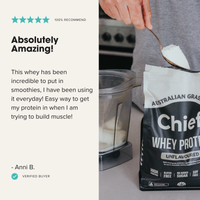 Grass-fed Whey Protein Powder - Unflavoured