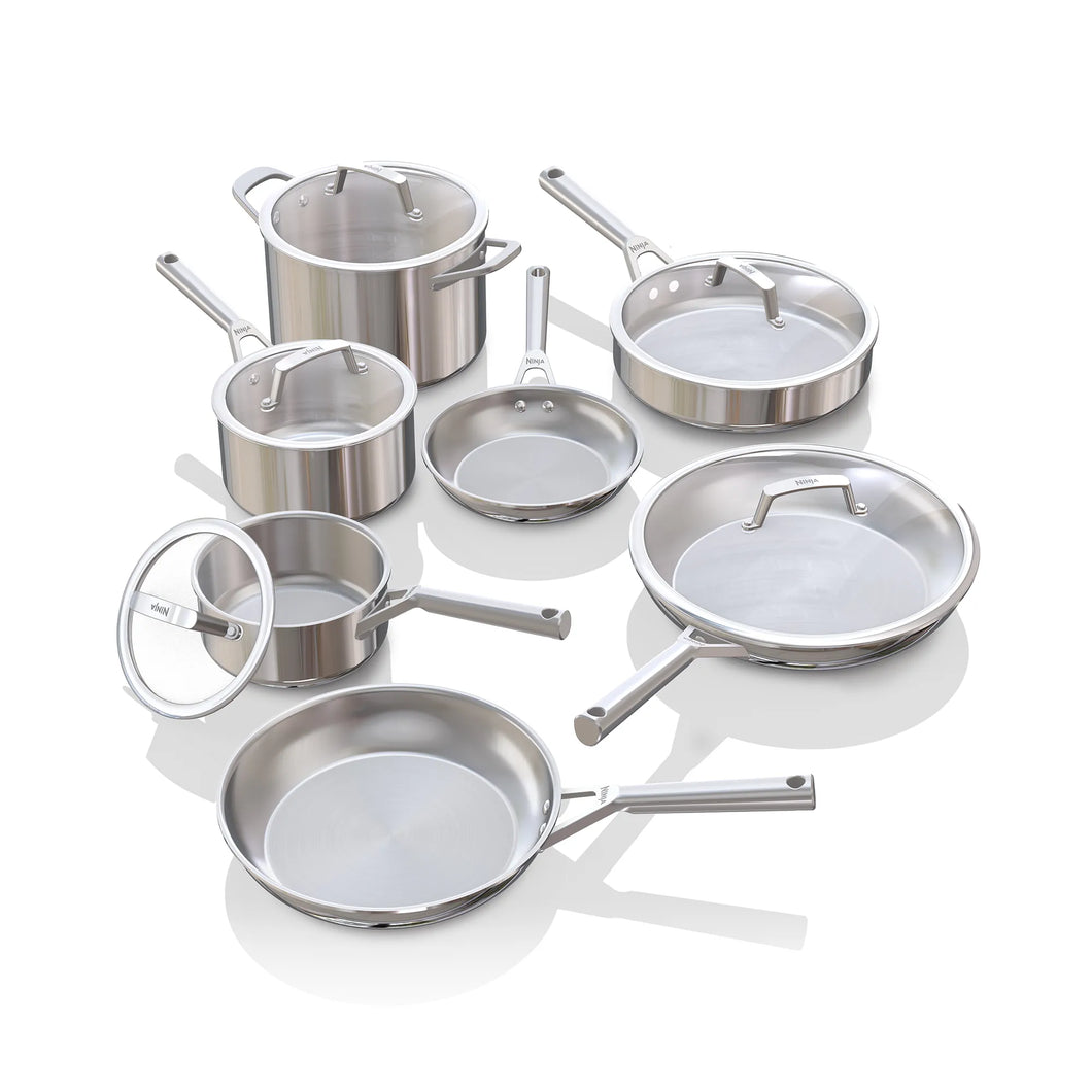 Ninja EverClad Commercial Grade Stainless Steel Cookware 7 Piece Set