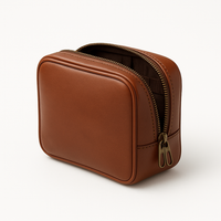 Tech Zipper Pouch in brown